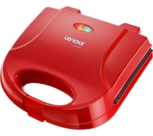 Sanduicheira Grill Antiaderente 750w - Easy Red Lenoxx Psd119, 220v